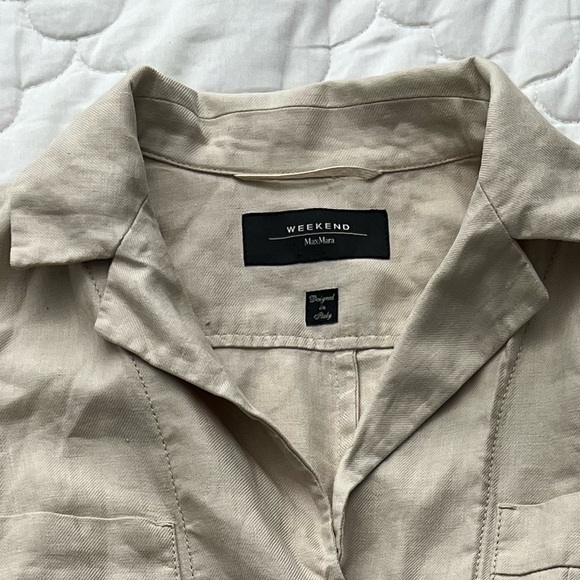 Weekend Max Mara Tan Blazer Tailored Suit Jacket - Picture 9 of 9